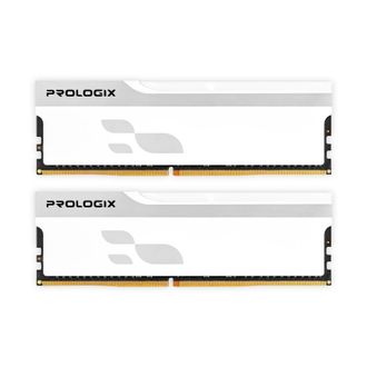 Оперативна пам'ять Prologix DDR5 32GB (2x16GB) 5600 MHz Onyx White (PRO32GB5600YW5K) - фото 1