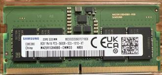 Оперативна пам'ять Samsung SODIMM DDR5 5600MHz 8GB (M425R1GB4BB0-CWMOD) - фото 1