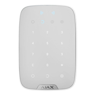 Бездротова сенсорна клавіатура Ajax KeyPad Plus white (26078.83.WH) - фото 1