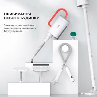 Пароочисник Deerma Multi-function Steam Cleaner 1600W White DEM-ZQ610 - фото 3 Пароочисник Deerma Multi-function Steam Cleaner 1600W White DEM-ZQ610 - фото 3