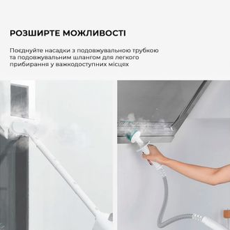 Пароочисник Deerma Multi-function Steam Cleaner 1600W White DEM-ZQ610 - фото 4 Пароочисник Deerma Multi-function Steam Cleaner 1600W White DEM-ZQ610 - фото 4