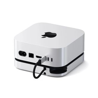 Подставка-док-станция Satechi Mac Mini M4 Stand & Hub with SSD Enclosure Silver (ST-GNMMES) - фото 2 Подставка-док-станция Satechi Mac Mini M4 Stand & Hub with SSD Enclosure Silver (ST-GNMMES) - фото 2
