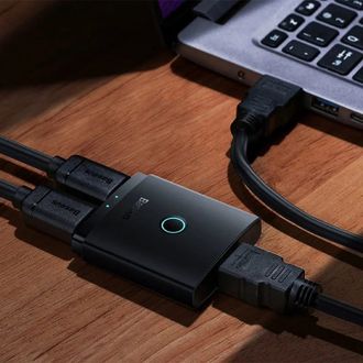 Переходник Baseus Hub AirJoy Series 2-in-1 Bidirectional HDMI Switch (B01331105111-0) - фото 3 Переходник Baseus Hub AirJoy Series 2-in-1 Bidirectional HDMI Switch (B01331105111-0) - фото 3