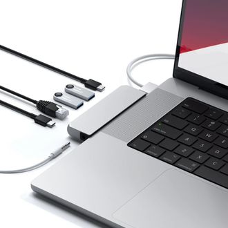 Мультипортовий адаптер Satechi Aluminum USB-C Pro Hub Mini Adapter Silver (ST-UCPHMIS) - фото 3