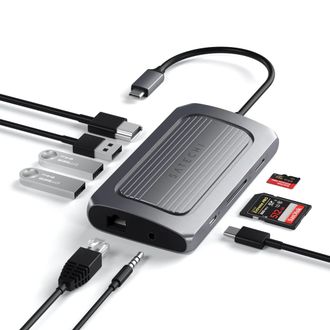 Мультипортовий адаптер Satechi USB4 Multiport Adapter with 8K HDMI Space Gray (ST-U4MA3M) - фото 3 Мультипортовий адаптер Satechi USB4 Multiport Adapter with 8K HDMI Space Gray (ST-U4MA3M) - фото 3