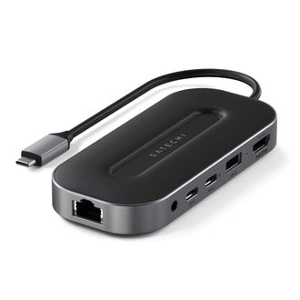 Мультипортовий адаптер Satechi USB4 Multiport Adapter with with 2.5G Ethernet Space Gray (ST-U4MGEM) - фото 2