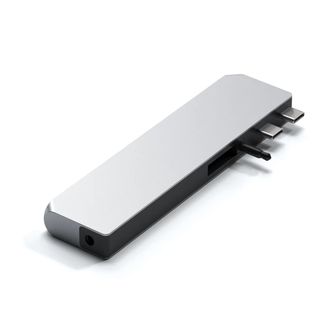 Мультипортовый хаб Satechi Aluminum USB-C Pro Hub Max Adapter Silver (ST-UCPHMXS) - фото 1