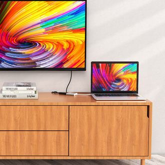 Переходник Hub Hoco HB14 USB, HDMI, Tupe-C /gray - фото 3