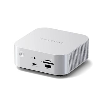 Хаб Satechi Thunderbolt 5 CubeDock Station with SSD Enclosure Silver (ST-DT5CES-EU) - фото 1