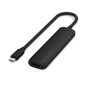 Мультипортовый адаптер Satechi 4-in-1 USB-C Slim Multiport 4K Black (ST-P4SK) - фото 1 Мультипортовый адаптер Satechi 4-in-1 USB-C Slim Multiport 4K Black (ST-P4SK) - фото 1