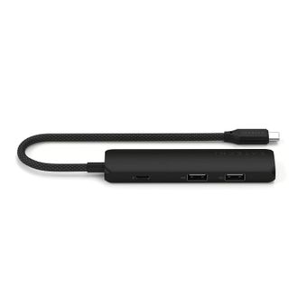 Мультипортовый адаптер Satechi 4-in-1 USB-C Slim Multiport 4K Black (ST-P4SK) - фото 2 Мультипортовый адаптер Satechi 4-in-1 USB-C Slim Multiport 4K Black (ST-P4SK) - фото 2