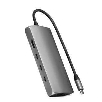 Мультипортовый адаптер Satechi USB-C Multiport Adapter 8K with Ethernet V3 Space Gray (ST-P8KEM) - фото 1