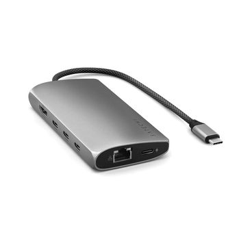 Мультипортовый адаптер Satechi USB-C Multiport Adapter 8K with Ethernet V3 Space Gray (ST-P8KEM) - фото 2