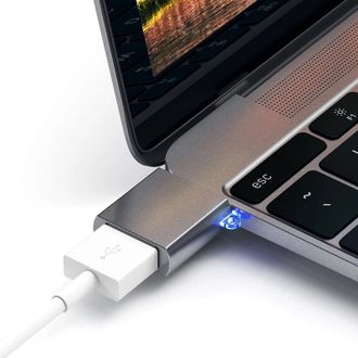Переходник Satechi Aluminum Type-C to USB-A 3.0 Adapter Space Gray (ST-TCUAM) - фото 3 Переходник Satechi Aluminum Type-C to USB-A 3.0 Adapter Space Gray (ST-TCUAM) - фото 3