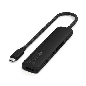 Адаптер Satechi 6-in-1 USB-C Slim Multiport Adapter 4K Black (ST-P6SK) - фото 2