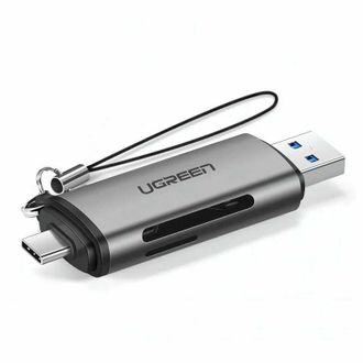 Картридер UGREEN CM185 USB-C/USB-A Card Reader (UGR-50706) - фото 1 Картридер UGREEN CM185 USB-C/USB-A Card Reader (UGR-50706) - фото 1