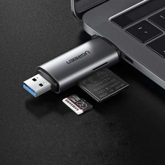 Картридер UGREEN CM185 USB-C/USB-A Card Reader (UGR-50706) - фото 3 Картридер UGREEN CM185 USB-C/USB-A Card Reader (UGR-50706) - фото 3