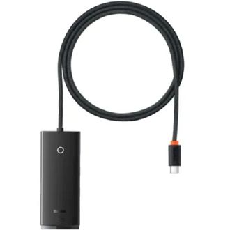 Хаб Baseus Lite Series 4-in-1 (Type-C to USB 3.0*4 ) (1m) (black) (WKQX030401) - фото 1