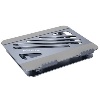 Подставка для ноутбука BOROFONE BH115 Plus Vito metal notebook stand Metal Gray - фото 2