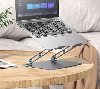 Подставка для ноутбука BOROFONE BH115 Plus Vito metal notebook stand Metal Gray - фото 3