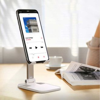 Настольная подставка для телефона и планшета WiWU Desktop Stand White (ZM102) - фото 1 Настольная подставка для телефона и планшета WiWU Desktop Stand White (ZM102) - фото 1