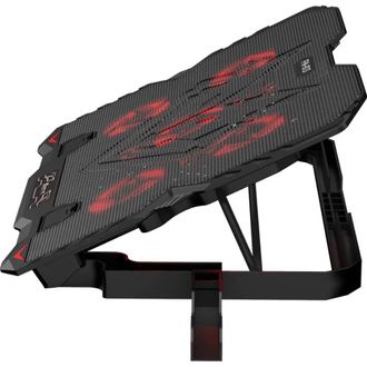 Подставка для ноутбука XTRIKE ME FN-813 5 FAN, RED LED, 2 USB (FN-813) - фото 2