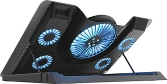 Підставка для ноутбука Trust GXT 1125 Quno (17.3") Blue LED Black (23581_TRUST) - фото 3