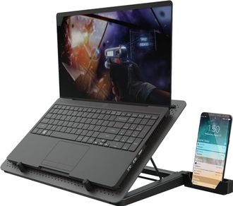 Підставка для ноутбука Trust GXT 1125 Quno (17.3") Blue LED Black (23581_TRUST) - фото 4
