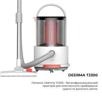 Профессиональный пылесос Deerma Vacuum Cleaner Wet and Dry TJ200 - фото 2