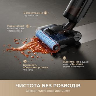 Пилосос ручний миючий Dreame H12 DUAL FlexReach (HHV31A) Europe - фото 9 Пилосос ручний миючий Dreame H12 DUAL FlexReach (HHV31A) Europe - фото 9
