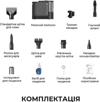 Миючий пилосос для килимів та тканин Dreame N20 Steam (HNR27A) Europe - фото 14 Миючий пилосос для килимів та тканин Dreame N20 Steam (HNR27A) Europe - фото 14