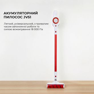 Пилосос 2в1 (вертикальний + ручний) JIMMY Handheld Wireless Vacuum Cleaner White (JV51) - фото 2 Пилосос 2в1 (вертикальний + ручний) JIMMY Handheld Wireless Vacuum Cleaner White (JV51) - фото 2