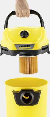 Професійний пилосос Karcher WD 3 V-19/6/20 (1.628-123.0) - фото 4