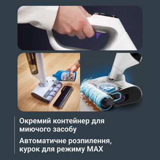 Миючий акумуляторний пилосос Rowenta X-CLEAN 12 GZ7257E0 - фото 8 Миючий акумуляторний пилосос Rowenta X-CLEAN 12 GZ7257E0 - фото 8