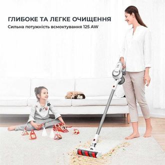 Вертикальный + ручной пылесос (2в1) JIMMY Wireless Vacuum Cleaner Silver (JV53S) - фото 3