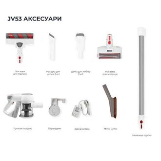 Вертикальный + ручной пылесос (2в1) JIMMY Wireless Vacuum Cleaner Silver (JV53S) - фото 4