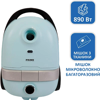Пилосос з мішком Prime Technics PVC 4198 Aero blue - фото 4