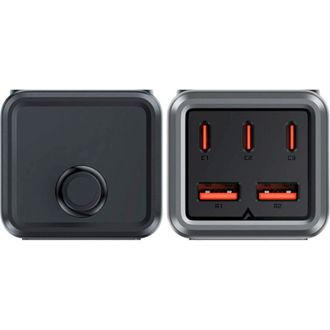 Сетевой фильтр ACEFAST [Z2] Desktop Power Strip 220V+2xUSB+3xUSB-C 75W EU Plug (Black) - фото 3