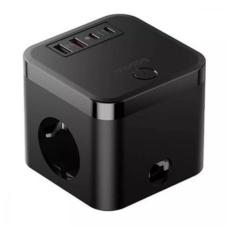 Мережевий фільтр Baseus PowerCombo Cube Power Strip 3xAC+2xUSB+2xType-C 30W 1.5m (E00066400117-00) - фото 1 Мережевий фільтр Baseus PowerCombo Cube Power Strip 3xAC+2xUSB+2xType-C 30W 1.5m (E00066400117-00) - фото 1