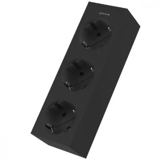 Сетевой фильтр Proove Magnet Strip (3xAC) 1.6m (black) (PSMS25000001) - фото 1