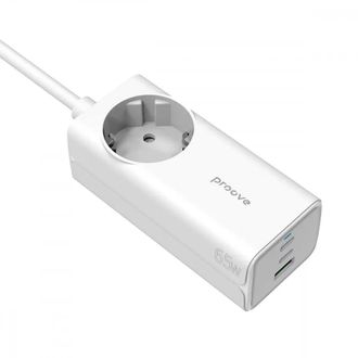 Сетевой фильтр Proove Power Strip PD-02 65W (2 Type-C + 1USB) (PSP165210001) - фото 1