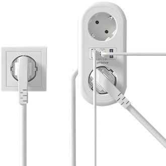 Сетевой фильтр Proove Supercoil 20W (2xAC + Type-C + 2xSB) 1.5m (white) (PSPS25002102) - фото 2