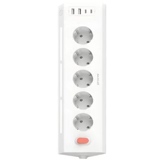 Сетевой фильтр Proove Prism Socket (5xAC + 2xType-C + 2xUSB) 1.6m (white) (PSPS25002202) - фото 1 Сетевой фильтр Proove Prism Socket (5xAC + 2xType-C + 2xUSB) 1.6m (white) (PSPS25002202) - фото 1