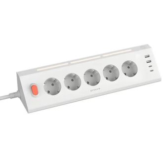 Сетевой фильтр Proove Prism Socket (5xAC + 2xType-C + 2xUSB) 1.6m (white) (PSPS25002202) - фото 2 Сетевой фильтр Proove Prism Socket (5xAC + 2xType-C + 2xUSB) 1.6m (white) (PSPS25002202) - фото 2