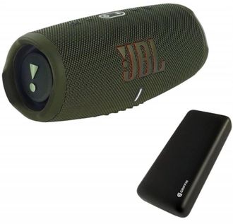 Акустическая система JBL Charge 5 Green + Griffin 20000 mAh (JBLCHARGE5GRNPB) - фото 1 Акустическая система JBL Charge 5 Green + Griffin 20000 mAh (JBLCHARGE5GRNPB) - фото 1