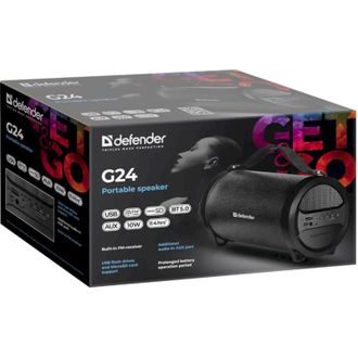 Портативная колонка Defender G24 Black (65124) - фото 5 Портативная колонка Defender G24 Black (65124) - фото 5