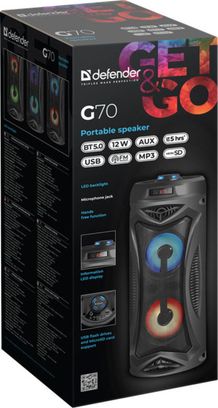 Портативна колонка Defender G70 Black (65171) (7063513) - фото 5