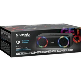 Портативная колонка Defender Q1 Black (65301) - фото 5