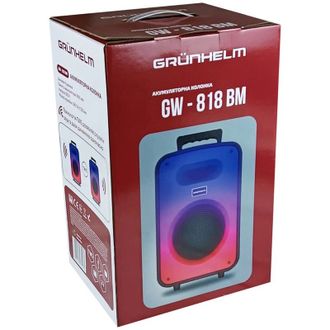 Портативная колонка Grunhelm GW - 818 BM (GW-818-BM) - фото 5 Портативная колонка Grunhelm GW - 818 BM (GW-818-BM) - фото 5