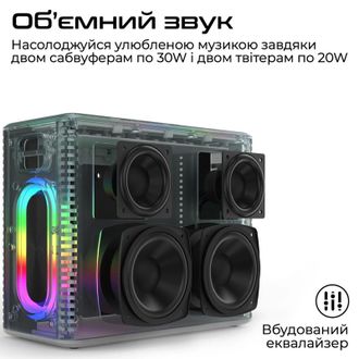 Портативная колонка HiFuture MusicBox 100W Silver (musicbox.silver) - фото 3